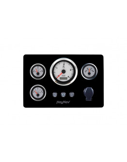 Engine panel type NAV White: tacho with digital hour.
