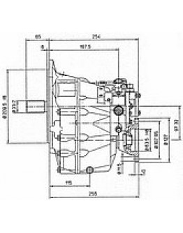 Gearbox TMC 345 R=1.54